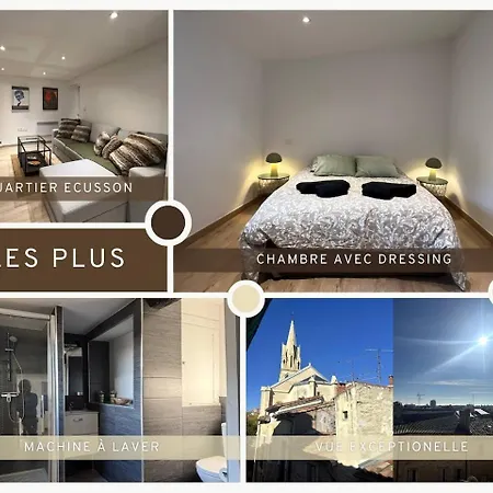 Apartment F2 Toits Ecusson 4 Pers. Eglise St Anne 5 Min Com Montpellier