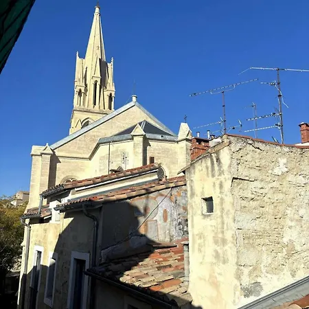 F2 Toits Ecusson 4 Pers. Eglise St Anne 5 Min Com Apartment Montpellier